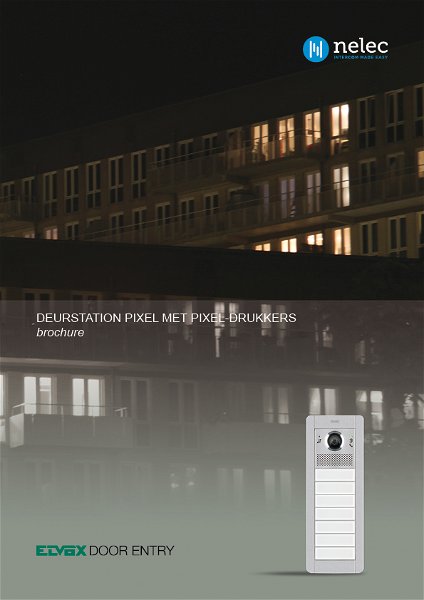 Brochure Pixel deurstation voor externe beldrukkers