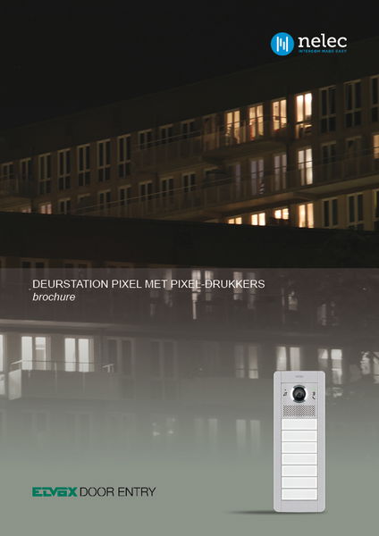 Brochure Pixel deurstation voor externe beldrukkers