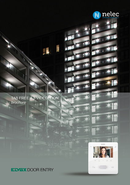 Brochure Tab Free 4.3 videofoon Brochure Tab Free 4.3 videofoon