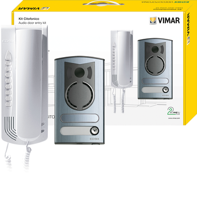 Elvox Audiokit Serie 1300 met 2 x Patrarca Elvox 6209P/M