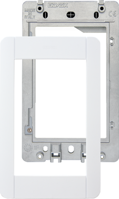 Elvox Raam Pixel WHITE met houder voor 1 module Elvox 41131.03