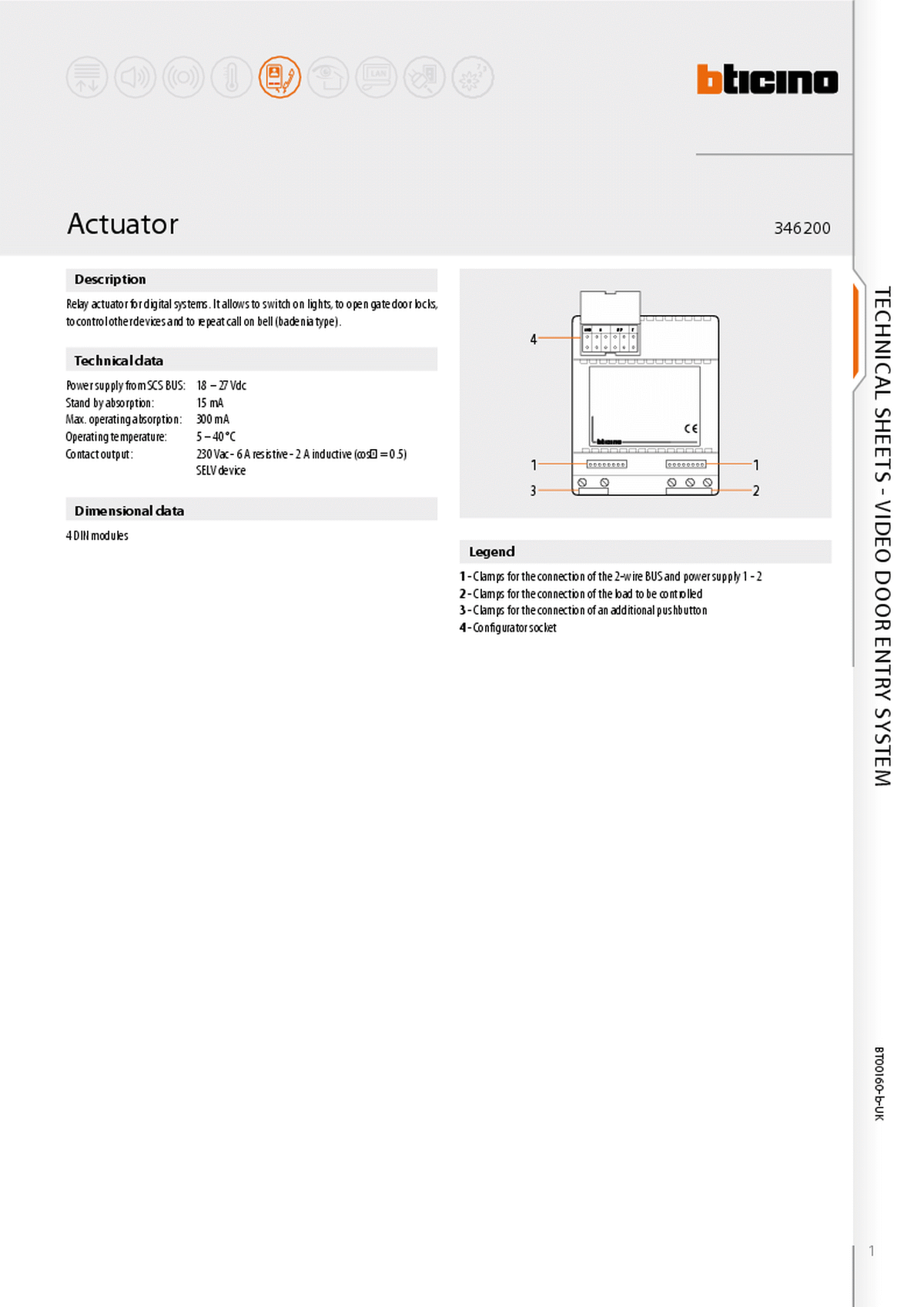 Fabrieksschema A-Rel technical sheet