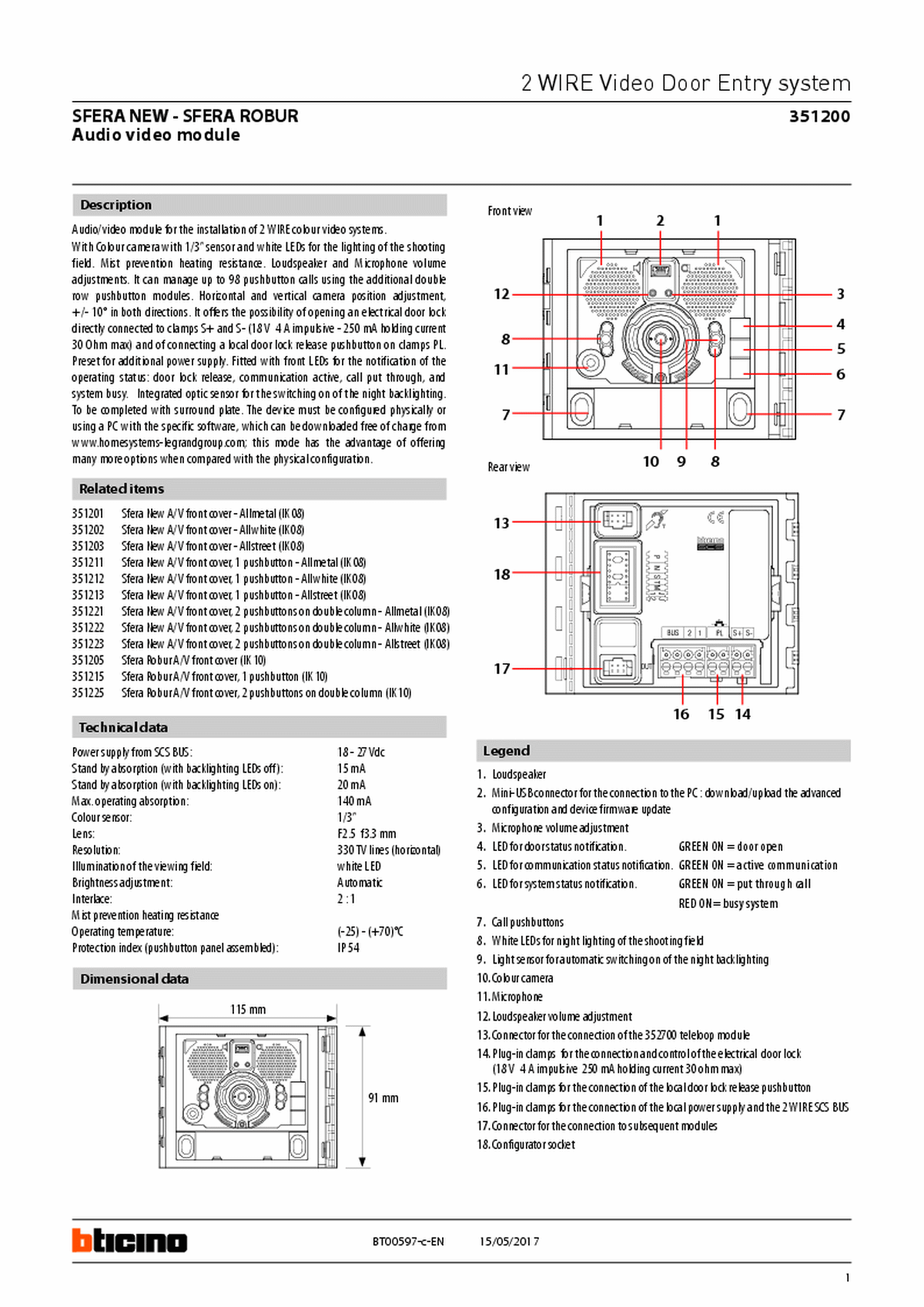 Fabrieksschema V1 Serie 131V inbouw M-40