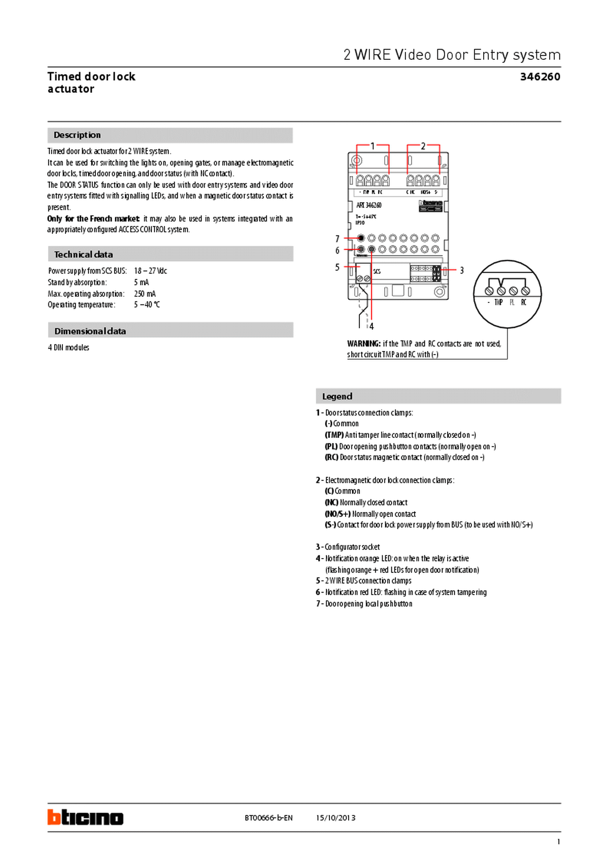 Fabrieksschema DX Rel technical sheet
