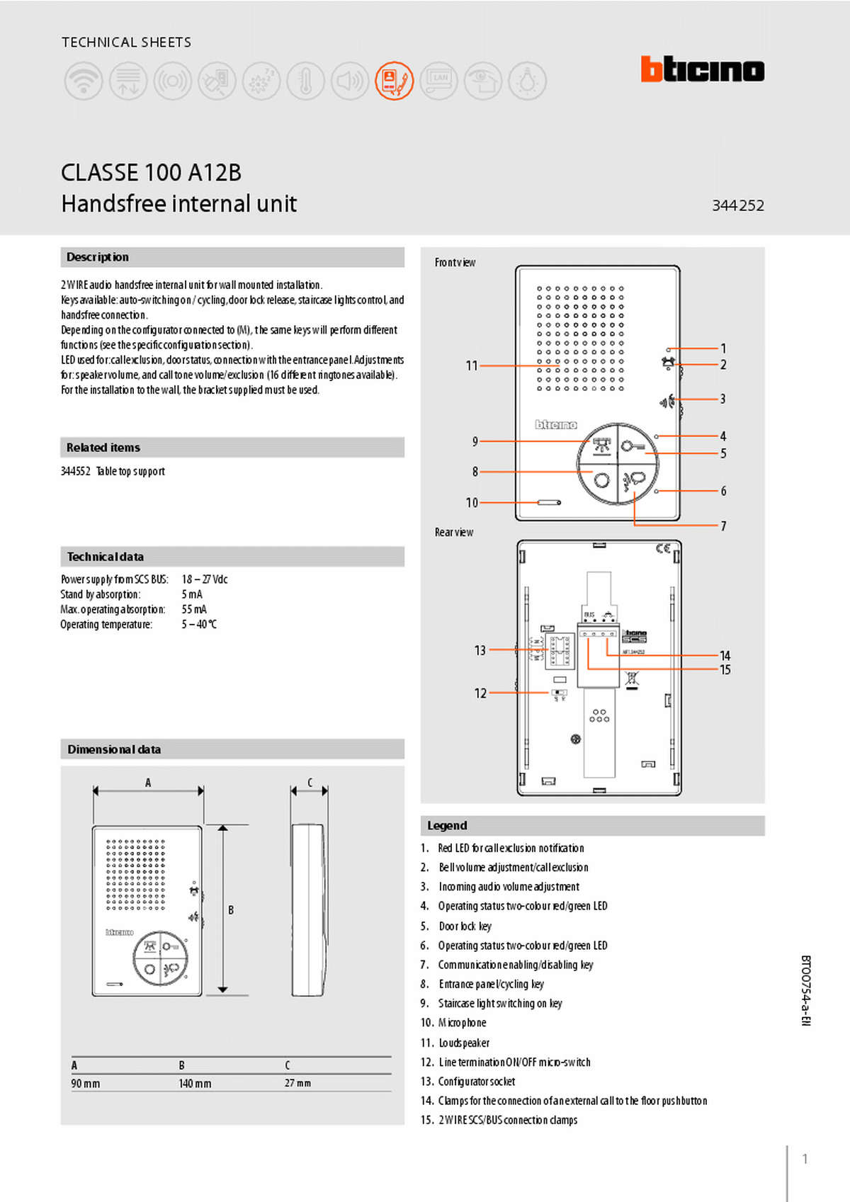 Fabrieksschema T-40 technical sheet