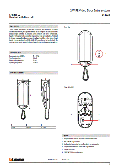 Fabrieksschema T-6 technical sheet