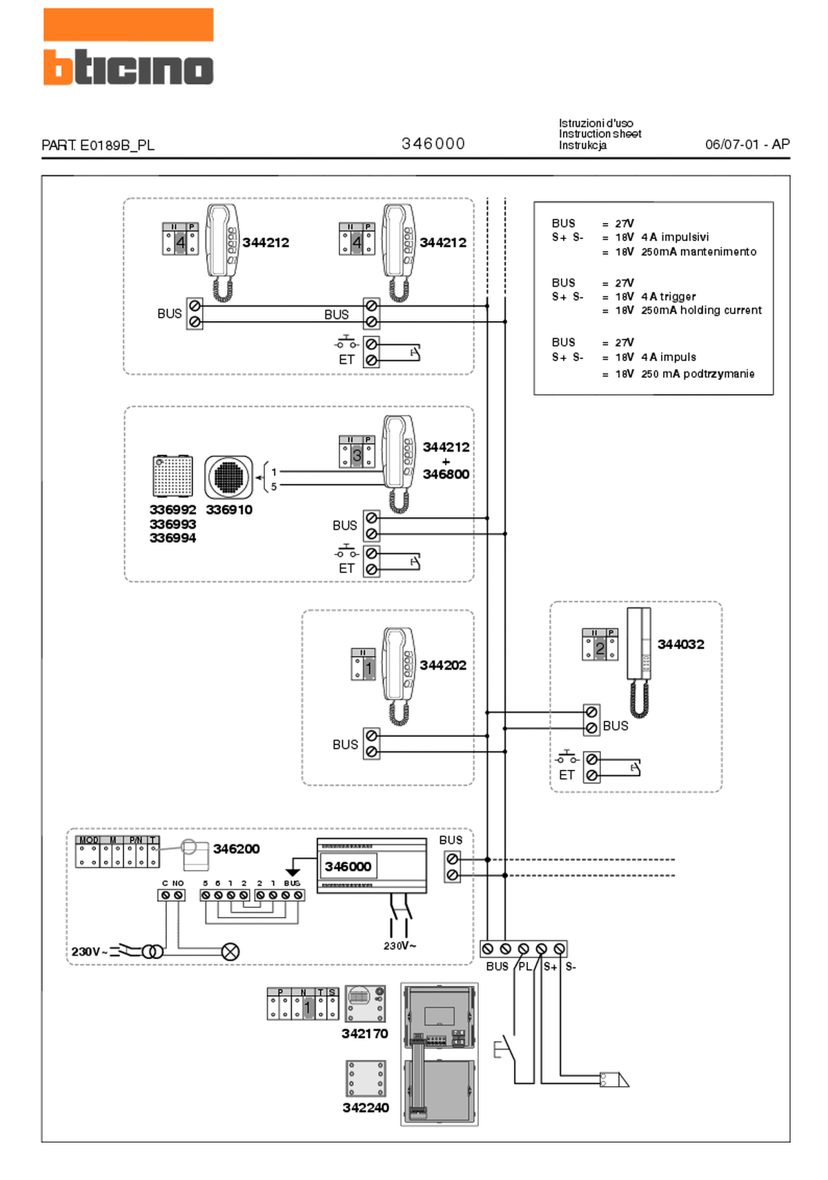 Fabrieksschema E-63 instruction sheet