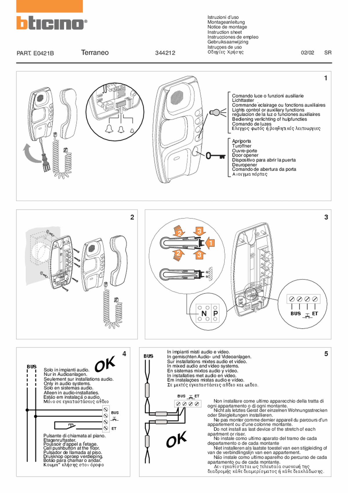 Fabrieksschema T-5 instruction sheet II