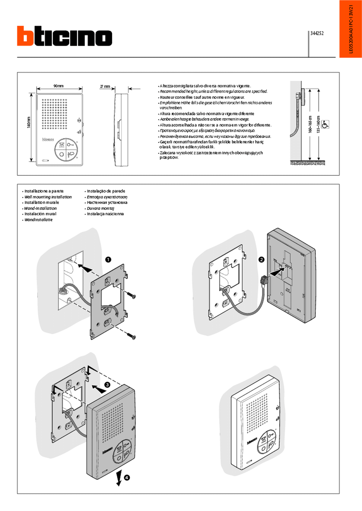 Fabrieksschema T-40 instruction sheet