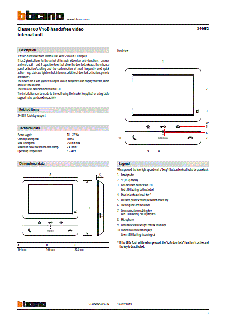 Fabrieksschema M-50b technical sheet
