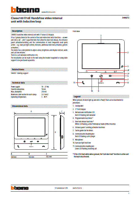Fabrieksschema M-50e technical sheet