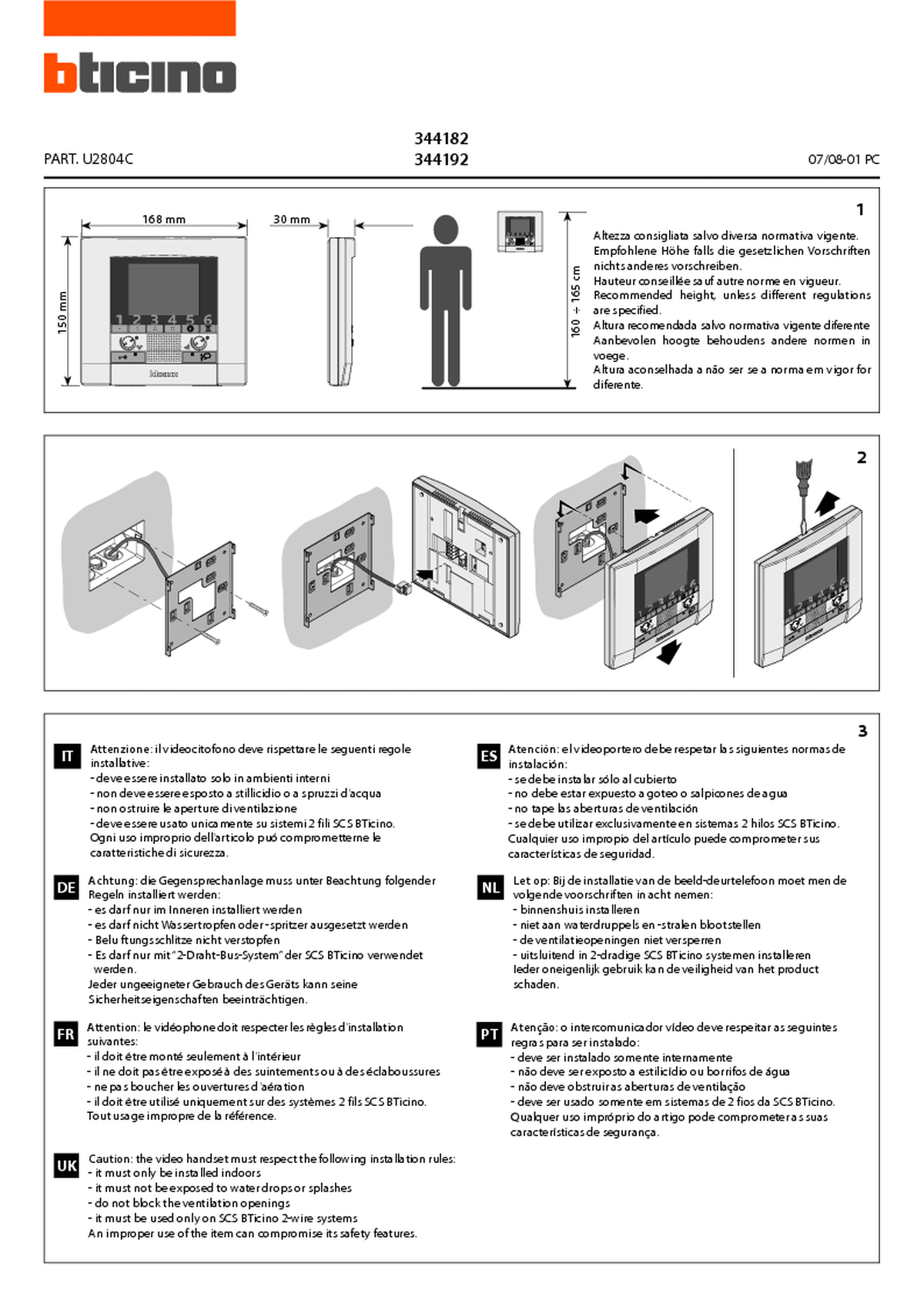 Fabrieksschema M-20 instruction sheet