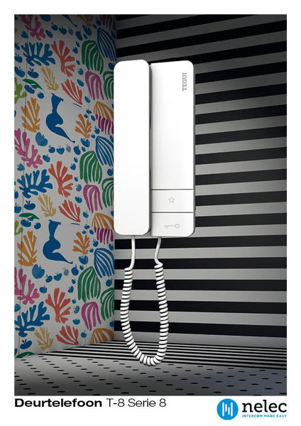 Brochure over de T-8 deurtelefoon Brochure over de T-8 deurtelefoon