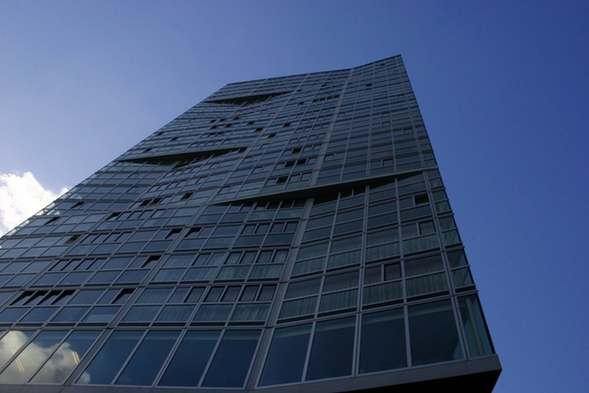 Foto van de BTicino deurvideo Waterstadtoren I en II in Rotterdam met 186 woningen