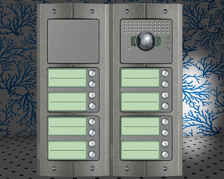 Afbeelding van het Serie 151V deurstation met 16 BTicino beldrukkers