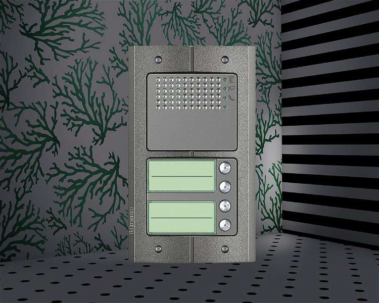 Afbeelding van het Serie 151A deurstation met 4 BTicino beldrukkers