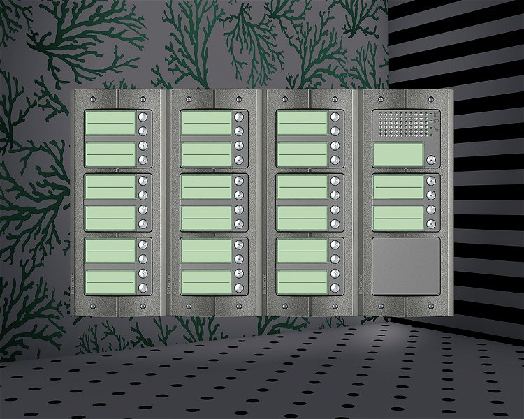 Afbeelding van het Serie 151A deurstation met 41 BTicino beldrukkers