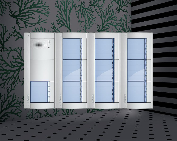 Afbeelding van het Serie 131A deurstation met 40 BTicino beldrukkers