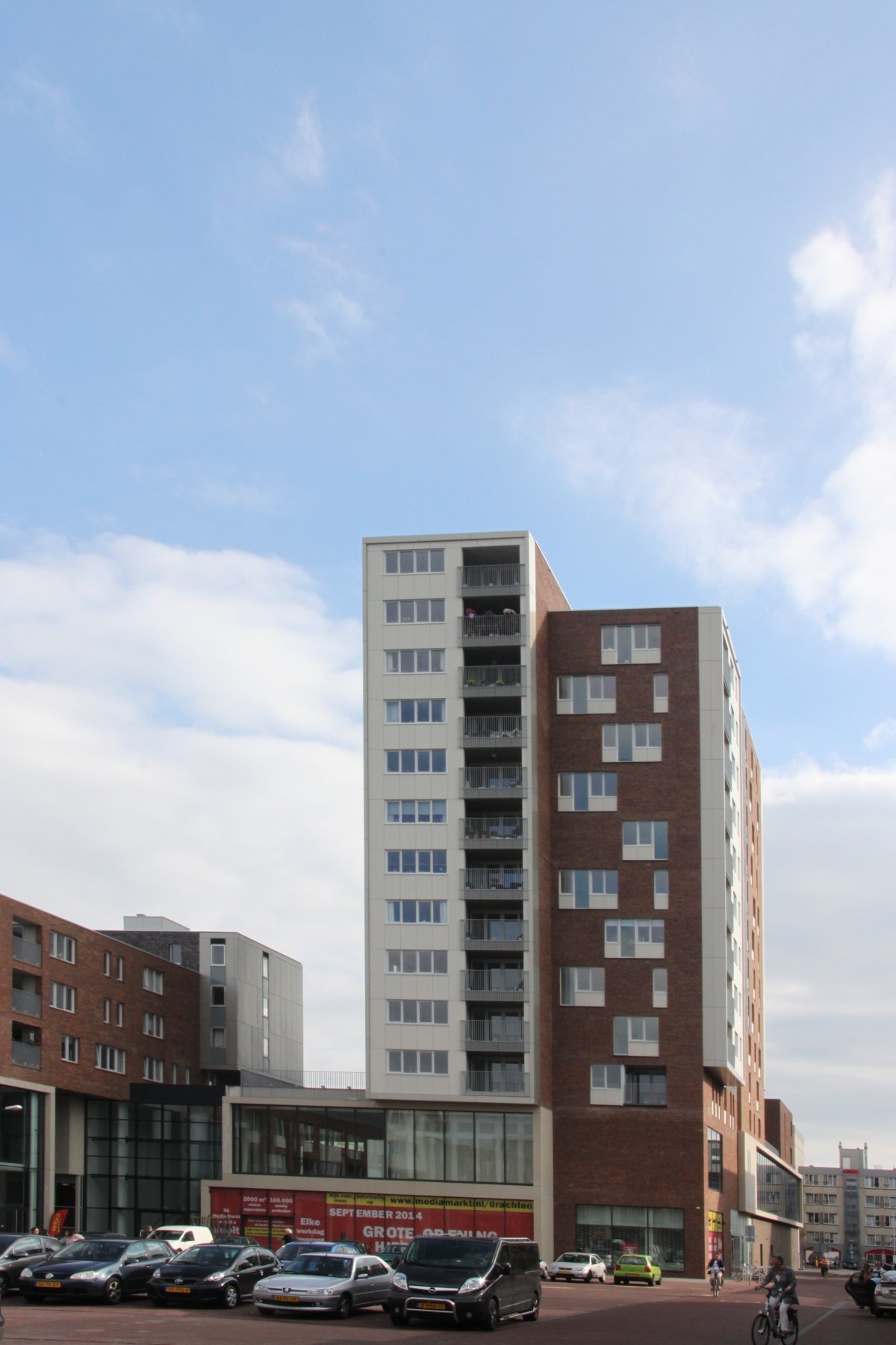 Foto van de BTicino intercom installatie Raadhuisplein Blok B te Drachten met 14 woningen