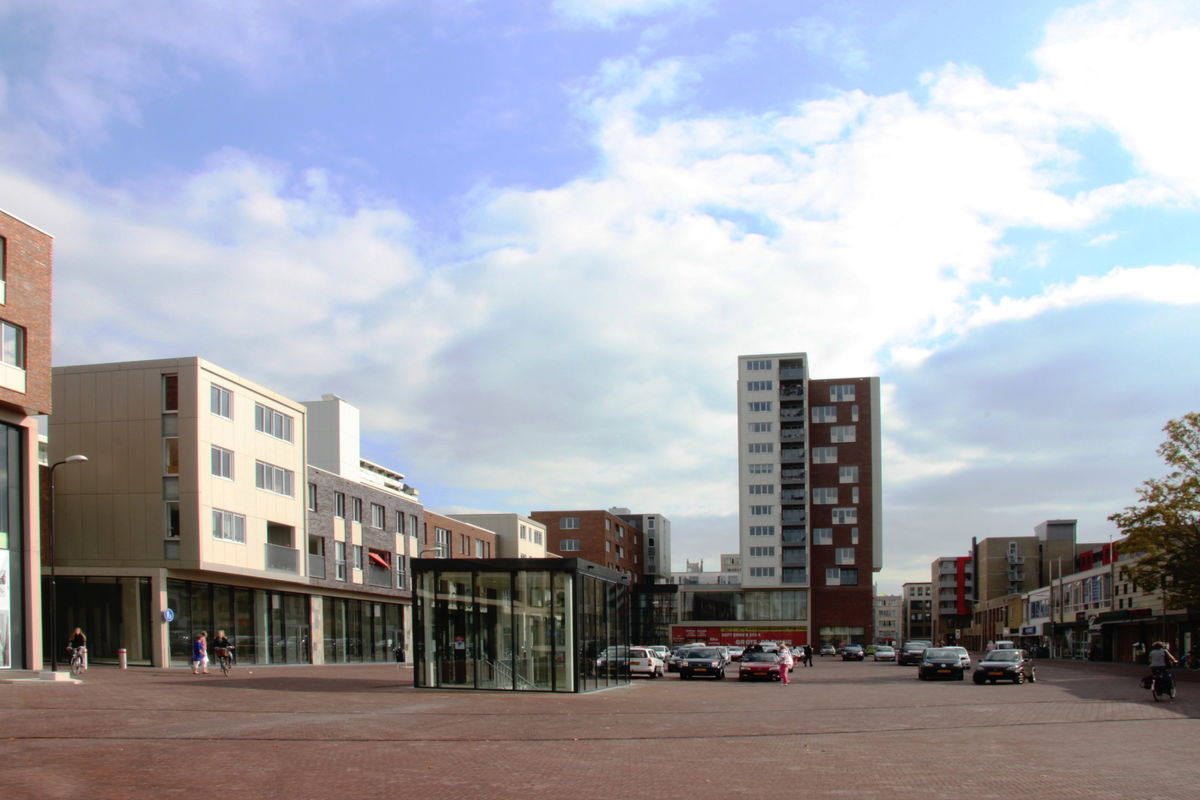 Project Raadhuisplein Blok C2/C3/C4 Drachten met 33 woningen BTicino intercom Foto van de BTicino intercom installatie Raadhuisplein Blok C2/C3/C4 te Drachten met 33 woningen