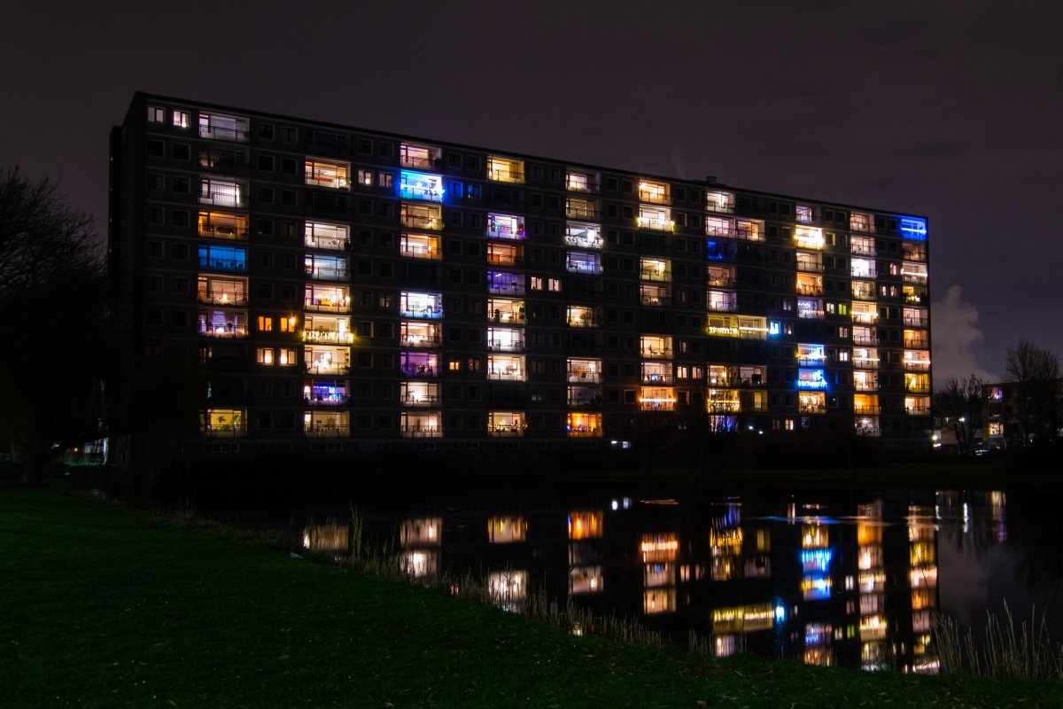 Foto van de BTicino intercom installatie Flat aan de Vijver te Spijkenisse met 110 woningen