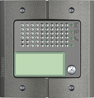 BTicino intercom deurstation Serie 151A met 1 BTicino beldrukker Anti-vandaal buitenpost 1 appartement Bticino