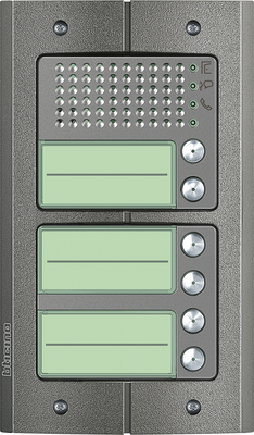 BTicino intercom deurstation Serie 151A met 6 beldrukkers Anti-vandaal buitenpost 6 appartementen BTicino