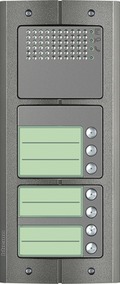 BTicino intercom deurstation Serie 151A met 7 beldrukkers Anti-vandaal buitenpost 7 appartementen BTicino
