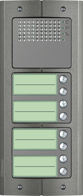 BTicino intercom deurstation Serie 151A met 8 beldrukkers Anti-vandaal buitenpost 8 appartementen BTicino