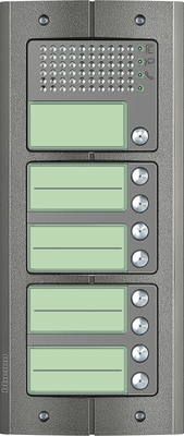 BTicino intercom deurstation Serie 151A met 9 beldrukkers Anti-vandaal buitenpost 9 appartementen BTicino