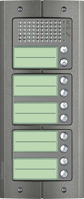 BTicino intercom deurstation Serie 151A met 10 beldrukkers Anti-vandaal buitenpost 10 appartementen BTicino
