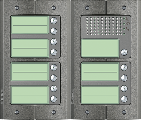 BTicino intercom deurstation Serie 151A met 13 beldrukkers Anti-vandaal buitenpost 13 appartementen BTicino