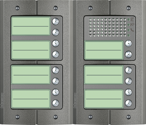 BTicino intercom deurstation Serie 151A met 14 beldrukkers Anti-vandaal buitenpost 14 appartementen BTicino