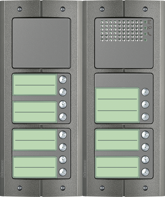 BTicino intercom deurstation Serie 151A met 15 beldrukkers Anti-vandaal buitenpost 15 appartementen BTicino