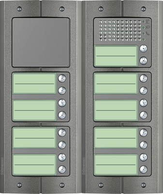 BTicino intercom deurstation Serie 151A met 18 beldrukkers Anti-vandaal buitenpost 18 appartementen BTicino
