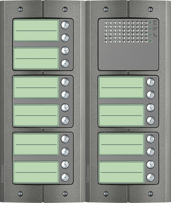 BTicino intercom deurstation Serie 151A met 20 beldrukkers Anti-vandaal buitenpost 20 appartementen BTicino