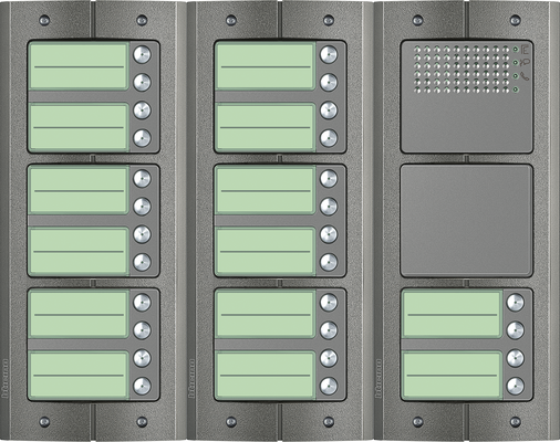 BTicino intercom deurstation Serie 151A met 28 beldrukkers Anti-vandaal buitenpost 28 appartementen BTicino