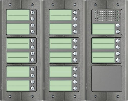 BTicino intercom deurstation Serie 151A met 30 beldrukkers Anti-vandaal buitenpost 30 appartementen BTicino