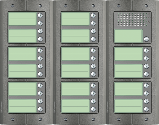 BTicino intercom deurstation Serie 151A met 33 beldrukkers Anti-vandaal buitenpost 33 appartementen BTicino