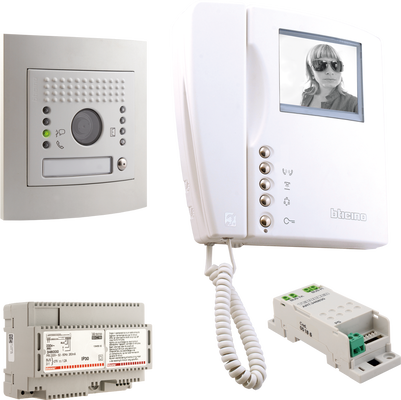 BTicino Videokit V2 Serie 33V inbouw met M-10X BT367421 intercom deurbel set deurvideo villa BTicino