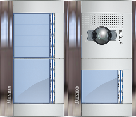 BTicino Deurstation Serie 131V met 11 beldrukkers Intercom camera belpaneel 11 woningen BTicino