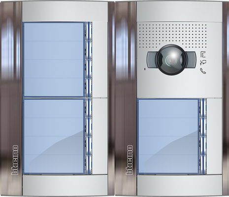 BTicino Deurstation Serie 131V met 12 beldrukkers Intercom camera belpaneel 12 woningen BTicino