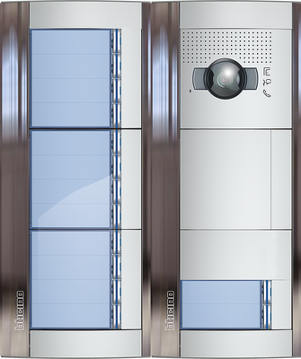 BTicino Deurstation Serie 131V met 14 beldrukkers Intercom camera belpaneel 14 woningen BTicino