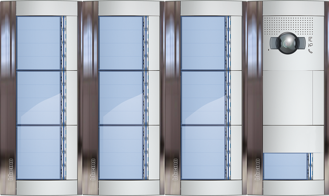 BTicino Deurstation Serie 131V met 38 beldrukkers Intercom camera belpaneel 38 woningen BTicino