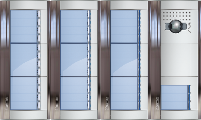 BTicino Deurstation Serie 131V met 39 beldrukkers Intercom camera belpaneel 39 woningen BTicino