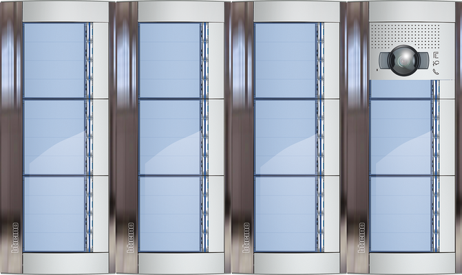 BTicino Deurstation Serie 131V met 45 beldrukkers Intercom camera belpaneel 45 woningen BTicino