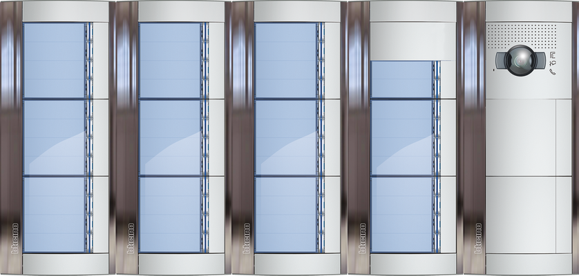 BTicino Deurstation Serie 131V met 46 beldrukkers Intercom camera belpaneel 46 woningen BTicino