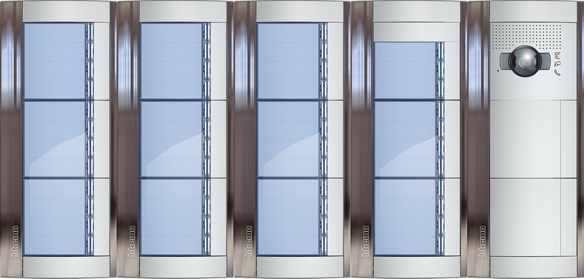 BTicino Deurstation Serie 131V met 47 beldrukkers Intercom camera belpaneel 47 woningen BTicino