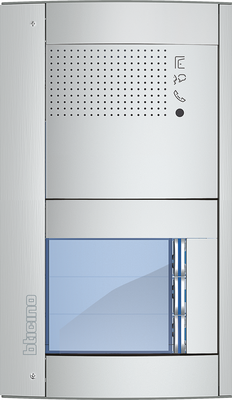 BTicino Deurstation Serie 131A met 3 beldrukkers intercom buitenpost 3 appartementen BTicino