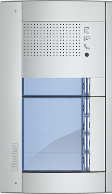 BTicino Deurstation Serie 131A met 5 beldrukkers intercom buitenpost 5 appartementen BTicino